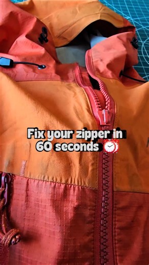 Fix your broken zipper slider in about 60 seconds by following this super simple DIY tutorial #zips