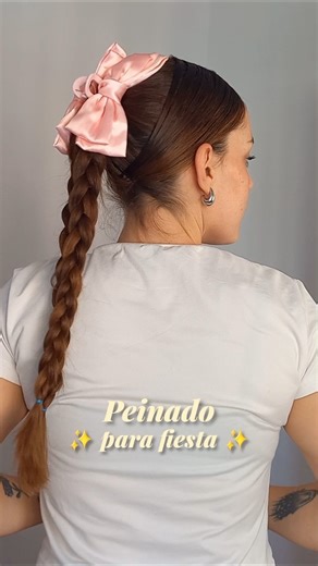Peinado para fiestas 🩷✨️ Pedido de ‪@LuzmariaPoncevaliente‬ #hairinspo #peinados #hairstyle