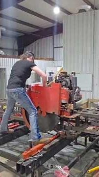 Pretty darn nice B pattern sportin some carbides. #sawmill #3blades #circularsawmill #michellehill