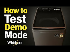 How To Test Demo Mode Whirlpool Top Load Washing Machine | Full ATR Guide Part 1 |