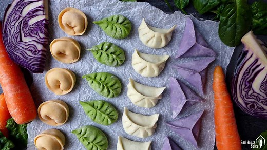 Naturally Coloured Dumplings