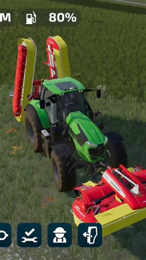 FS 23 grass cutting #shorts #farming #farmer #explore #gaming