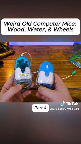 Weird Old Computer Mice Wood, Water, & Wheels