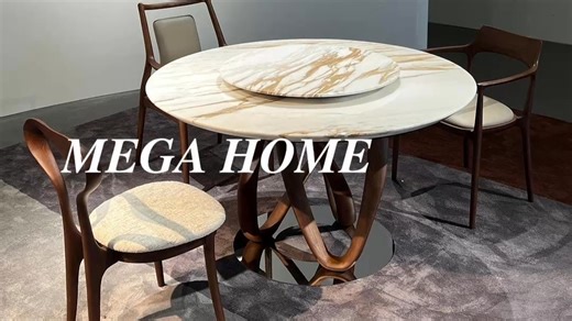 好餐桌收藏｜1米35飘带餐桌，可坐6-8人