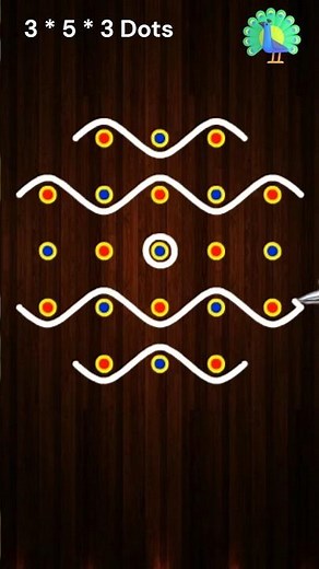 5 Dots Daily kolam 💯 #trending #shorts #ytshorts #muggulu #rangoli #5dotskolam #kolam #viral #yt