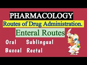 Routes of Drug Administration, Part-1| Enteral Routes | Oral | Buccal | Sublingual & Rectal routes.