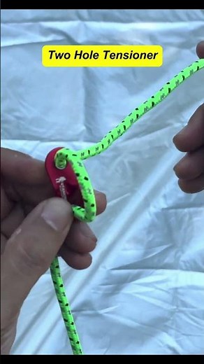 2 Hole Tensioner (Most Popular) #tentsetup #tarpsetup #tensioner