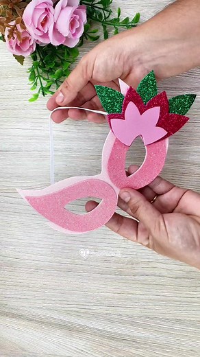 Máscara de Carnaval Feita com E.V.A: DIY Simples