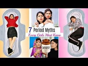 7 PERIOD MYTHS Every Girl Must Know - Period Myth Buster | #Fun #LifeHacks| ANAYSA
