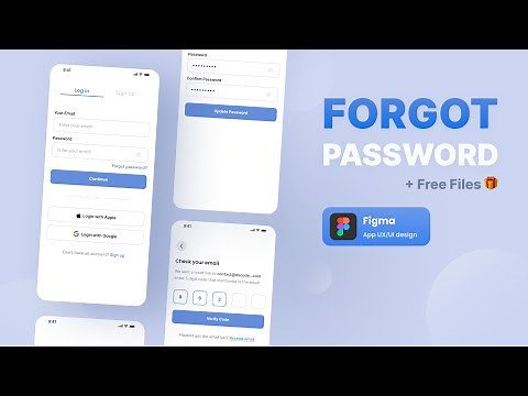 Forgot Password UI/UX Design and Prototyping in Figma