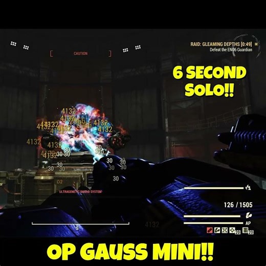 Fallout 76 - OP Gauss Mini 6 Second Solo!!! #fallout76 #fallout