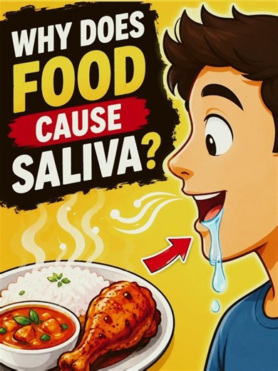 Why Does Food Cause Saliva?😱 | #shorts #food #facts