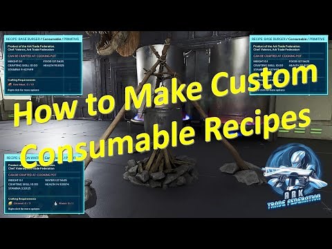 How to Make Custom Consumable Recipes in Ark Survival Ascended