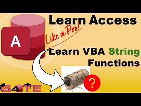 7.5 - Learn Microsoft Access VBA Coding - String Functions (Access VBA Coding Tutorial)