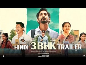3BHK movie Trailer (hindi) dubbed|Siddharth| Sarath Kumar|Sri Ganesh|Amrit Ramnath