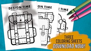 Backpack Coloring Sheets | Adventure & Camping Craft - Etsy Australia