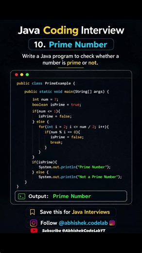 Prime Number | Java