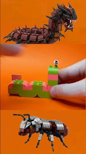 🪱 LEGO Ideas Worm Tutorial #lego #worm #animal #tutorial #ideas