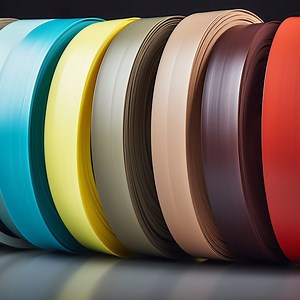 [Hot Item] Plain Colour PVC Edge Banding Tape for Panel Furniture Accessory Kitchen Cabinet PVC Edging Strip