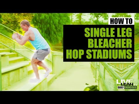 How To Do SINGLE LEG BLEACHER HOP STADIUMS | Exercise Demonstration Video and Guide