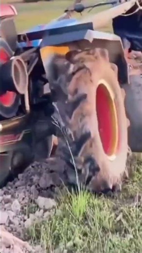 Custom Two-Wheel Tractor: Plowing Style