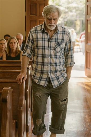 A homeless man in dirty clothes and barefoot entered the church. The parishioners looked at him with disgust, but what the priest did shocked everyone 😲😱 There was silence in the church. People were sitting on the benches; some were saying prayers to themselves, others were listening to the priest’s words. Everything seemed to be going as usual until a man appeared at the door. He was barefoot, dressed in old torn clothes, with gray hair and a tired face. A barely noticeable whisper spread thr