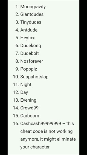 cheat code for dude theft war #dudetheftwars #games #gaming #funny