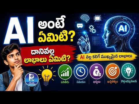 AI అంటే ఏమిటి? దానివల్ల లాభాలు ఏమిటి? | What is AI? Complete Step-by-Step AI & Machine Learning