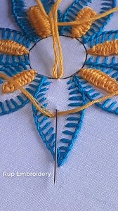 9.8K views · 228 reactions | 2 basic stitch combination fancy flower hand embroidery tutorial for beginners | Rup Embroidery | Facebook