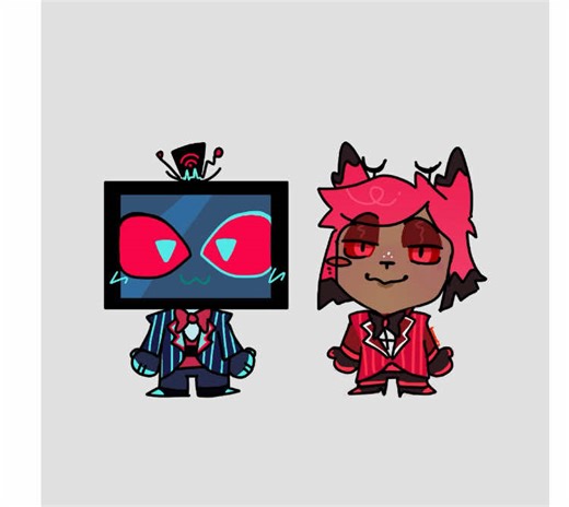 “You can copy my homework just don’t make it too obvious” Vox: #hazbinhotel #alastor #vox #fyp #radiostatic