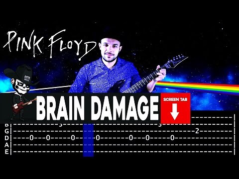 【PINK FLOYD】[ Brain Damage ] cover by Masuka | LESSON | GUITAR TAB