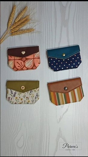 Easy Mini Wallet Tutorial | Coin Purse & Card Holder Wallet DIY