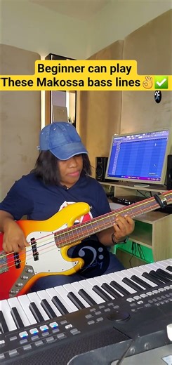 Even a Beginner can play These Makossa bass lines👌✅ #shorts