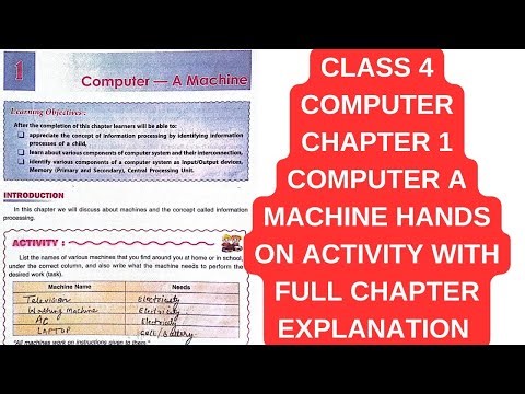 CLASS 4 COMPUTER CHAPTER 1 COMPUTER A MACHINE HANDS ON | CLASS 4 COMPUTER CHAPTER 1 QUESTION ANS