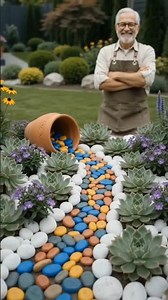 Magical Crystal River Garden Transformation ✨ | Amazing Garden Decoration Idea