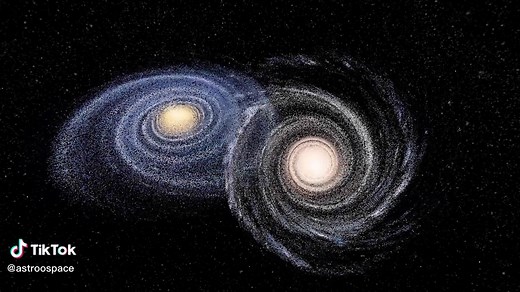 Milky Way and Andromeda collision