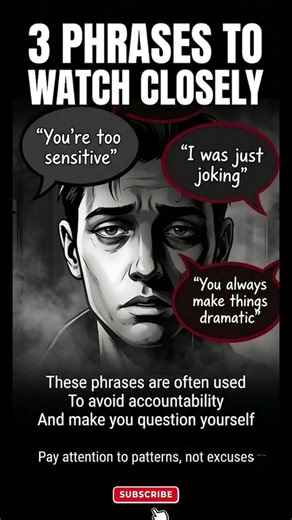 3 Phrases That Reveal Manipulative Behavior #humanbehavior #psychologytips