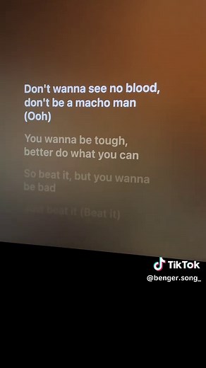 Beat It Michael Jackson lyrics - full song words