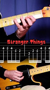 How to Play Stranger Things Theme | Guitar & TABS #guitartutorial #guitartabs #guitarlesson #easyguitar | Harmose Guitare