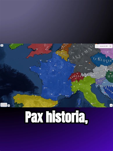 nouveaux concept, on gère la France uniquement grâce a des actions et une IA s'occupe de tout #simulation #ia #jeu #histoire #game