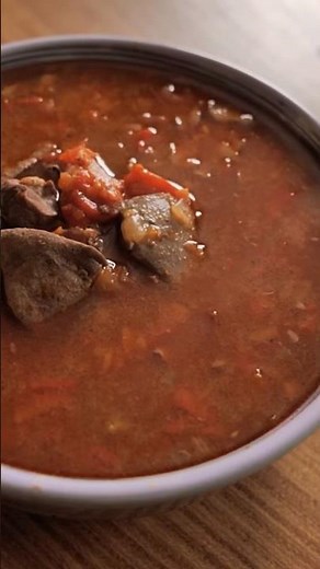 BARNA. HUNGARIAN BROWN SOUP. HUNGARIAN CUISINE. #500soups #chefballs