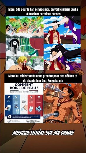 Le fan service et comment boire de l'eau #onepiece #portgasdace #yamato #onepiecememes