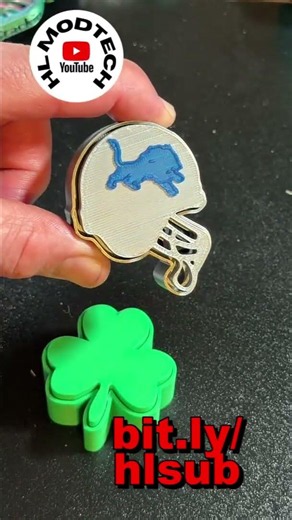 Tinkercad Clicky Fidget Good Luck Charm... #OnePride 🤞🏈