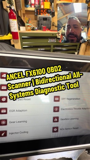 ANCEL FX6100 Bidirectional OBD2 Scan Tool | Full System Car Diagnostics #OBD2Scanner #CarDiagnostics #GarageLife #DIYAuto #MechanicTools
