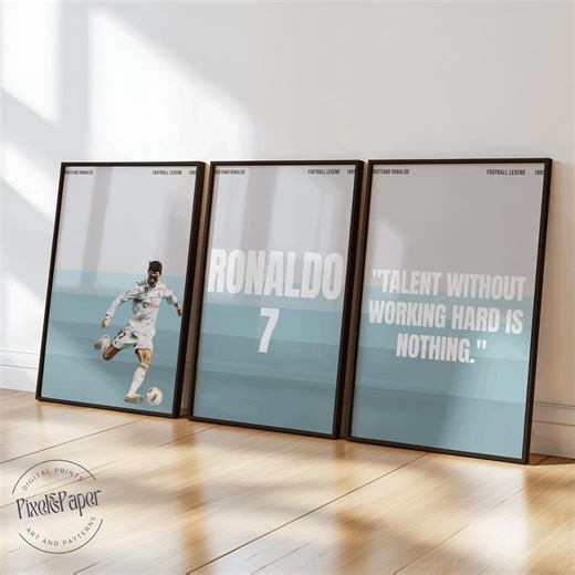 Cristiano Ronaldo Poster Pack: Art Prints (digital Download A3 Size 320 DPI) - Etsy