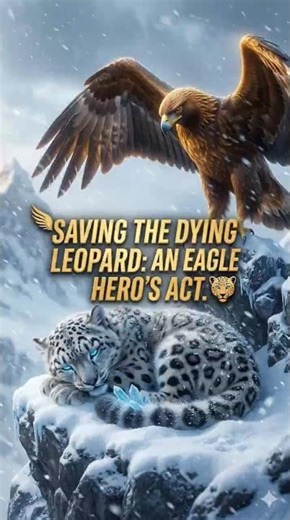 An Eagle Hero’s Act: Saving the Dying Snow Leopard ❄️🦅 | Animal Heroes
