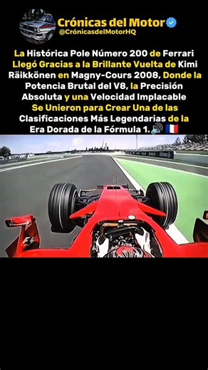 Ferrari F2008 Consiguió la Histórica Pole Número 200 de Ferrari en Magny-Cours.🔊🇫🇷 #f1