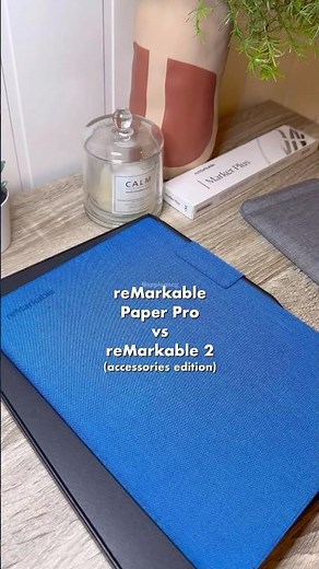 Comparing reMarkable Paper Pro and reMarkable 2 (accessories edition) #shorts #asmr
