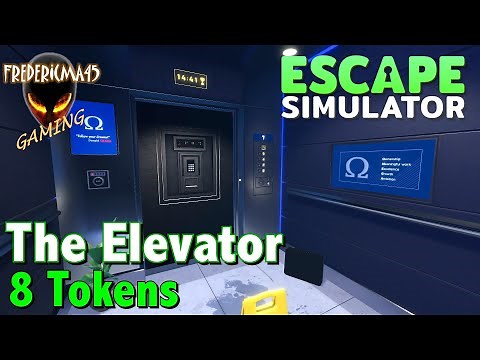 Escape Simulator : THE ELEVATOR Omega Corporation / 8 Tokens Location (Free Update - NEW ROOM)