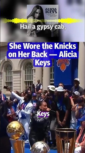 She Wore the Knicks on Her Back — Alicia Keys 🧡